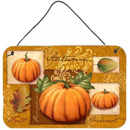 Carolines Treasures PTW2006DS812 Fall Harvest Pumpkins Wall And Door Hanging Prints